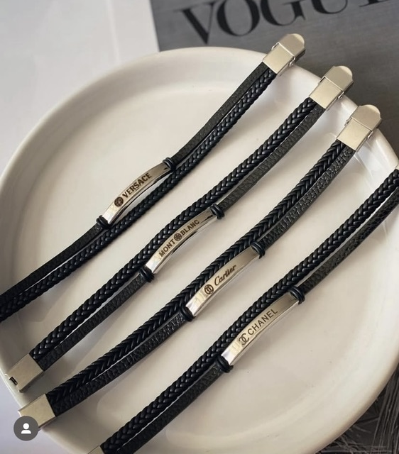 دستبند چرم مردانه