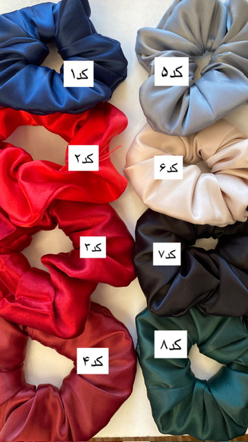 کش مو ساتن ساده(اسکرانچی)